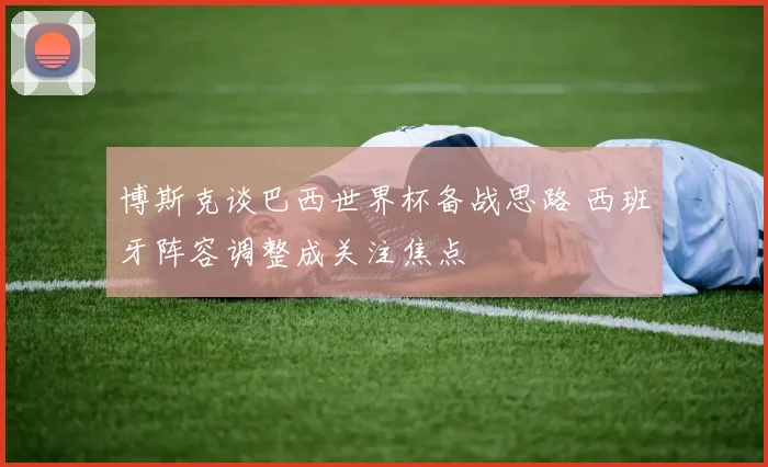 博斯克谈巴西世界杯备战思路 西班牙阵容调整成关注焦点
