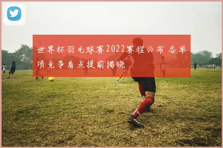 世界杯羽毛球赛2022赛程公布 各单项竞争看点提前揭晓