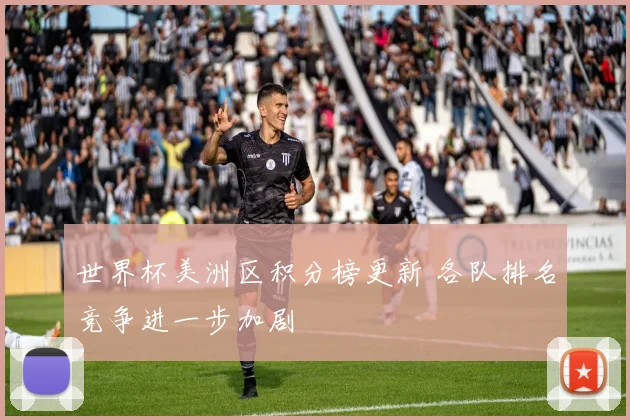 世界杯美洲区积分榜更新 各队排名竞争进一步加剧