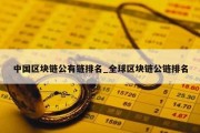 中国区块链公有链排名_全球区块链公链排名