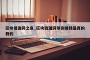 区块链漏网之鱼_区块链漏洞带你赚钱是真的假的