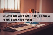 树的年轮较密的地方向着什么面_北半球树的年轮较密的地方向着什么面
