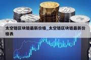 太空链区块链最新价格_太空链区块链最新价格表